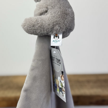 Jellycat Bailey Sloth - Shooshu Sloth Soother Comfort Blanket Grey Retired Rare