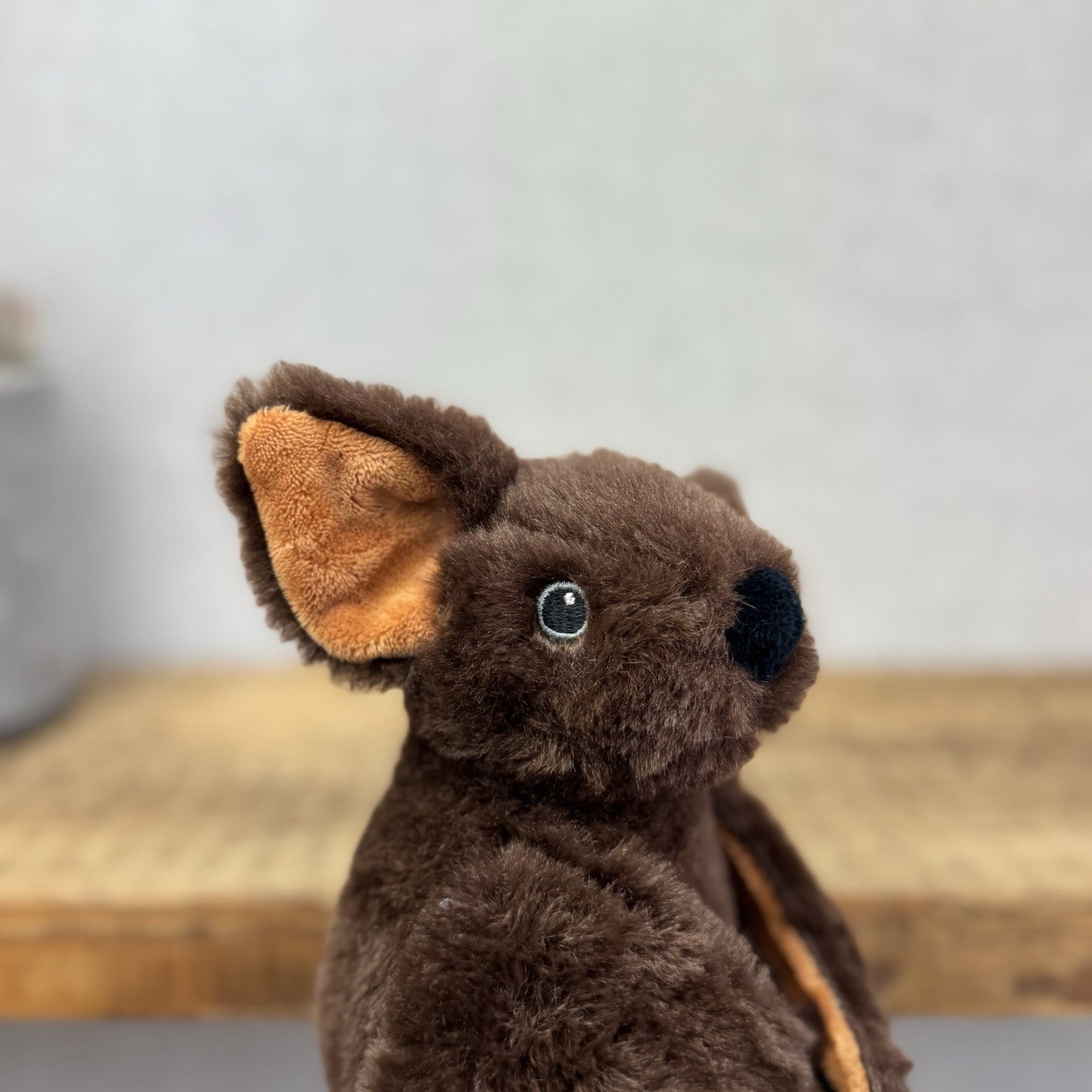 Nature Planet Re-Pets Bat Brown Furry Soft Toy Plush Halloween Small Eco Plush