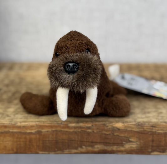 Russ Berrie Luv Pets - Wilcox Walrus Pocket Size Walrus Beanie Baby Mini Plush