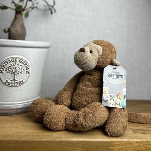 Jellycat Pelhamby Monkey - Medium Monkey Rare Retired Jellycat 12”