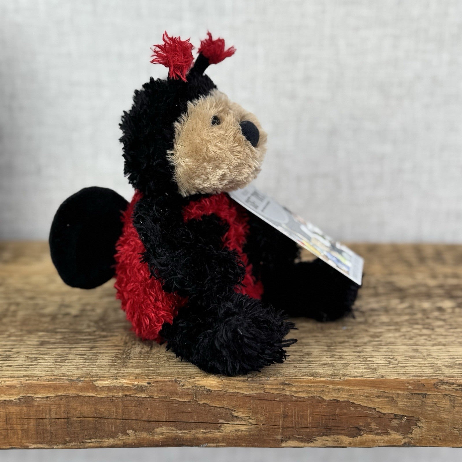 Jellycat Bunglie Tot Leila Ladybird 7”- Beanie  Plush Retired Rare (Repaired)