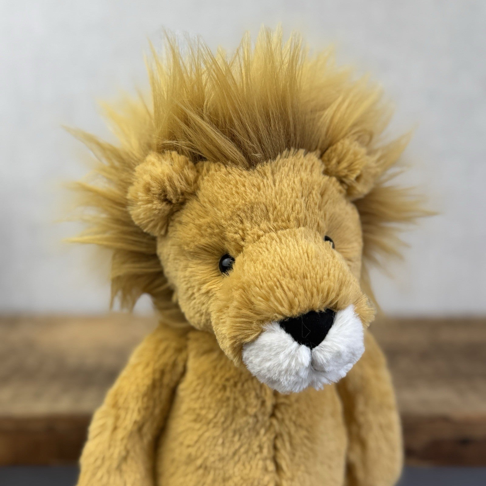 Jellycat Medium Bashful Lion Soft Toy - Yellow Lion Beanie Plush 12" BNWT