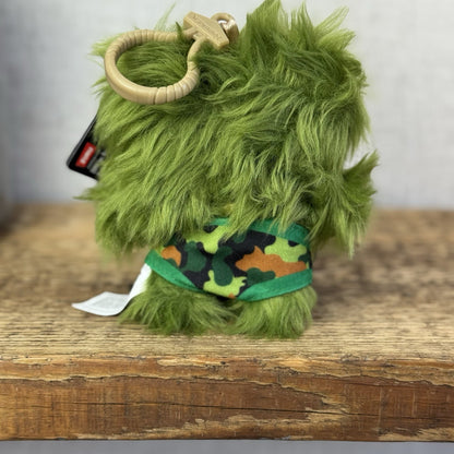 Fuggler Keyring Plush Bag Clip Toy - Mini Underoo Mcgoo Green Series 4 NWT
