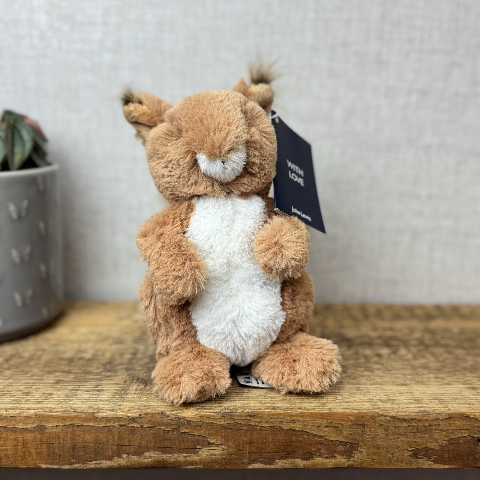 John Lewis Sid Squirrel - Christmas Advert Plush Beanie Plush (Jellycat Collab)