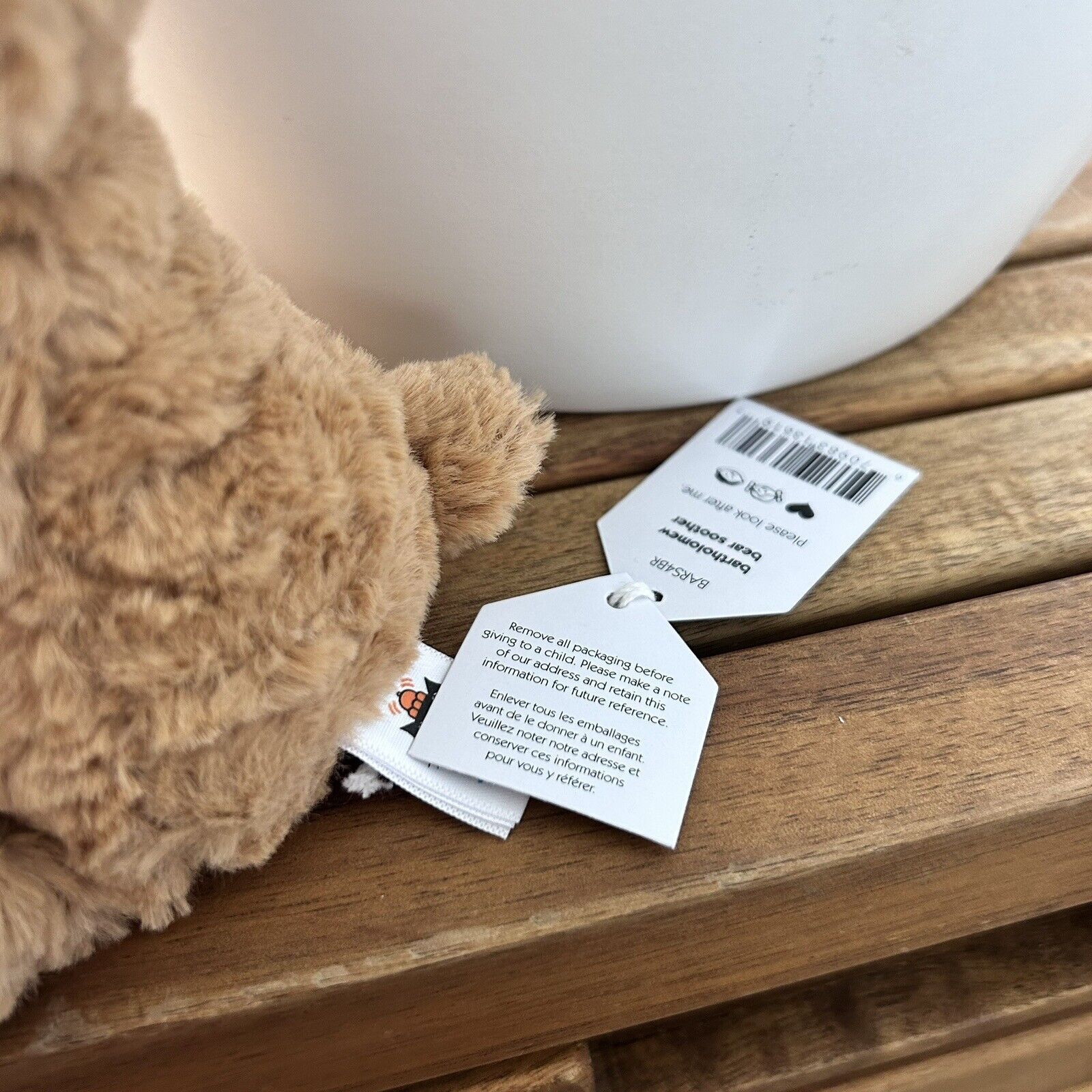 Jellycat Bartholomew Bear Soother BNWT Brown Bear Plush Baby Comforter Blanket