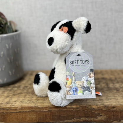 Jellycat Small Bashful Charlie Puppy Dog - Small Dog Orange/white/black 8”