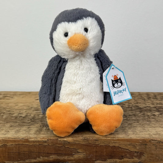 Jellycat Small Bashful Penguin - Grey Beanie Penguin 8" New With Tags 