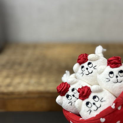 Jellycat Nesting Kitty Beans - Vintage Jellycat (Repaired, Partial Tag) Mini 3”