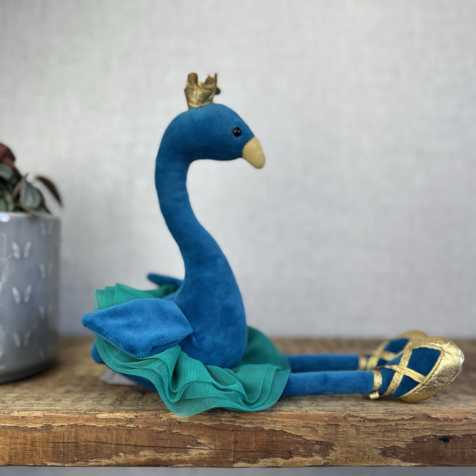 Jellycat Small Fancy Peacock - Peacock In A Tutu Ballerina Soft Toy Small 12”