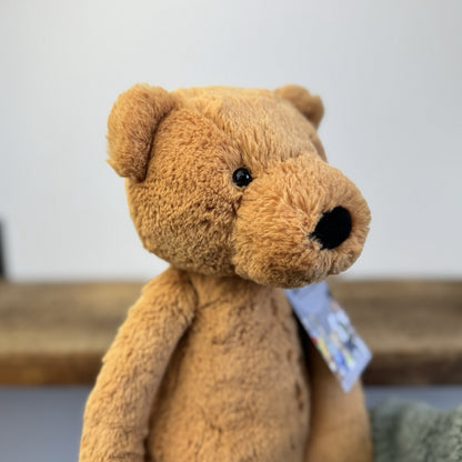 Jellycat Large Bashful Ginger Bear - Large Orange Bashful Bear Cub RARE 15"/38cm