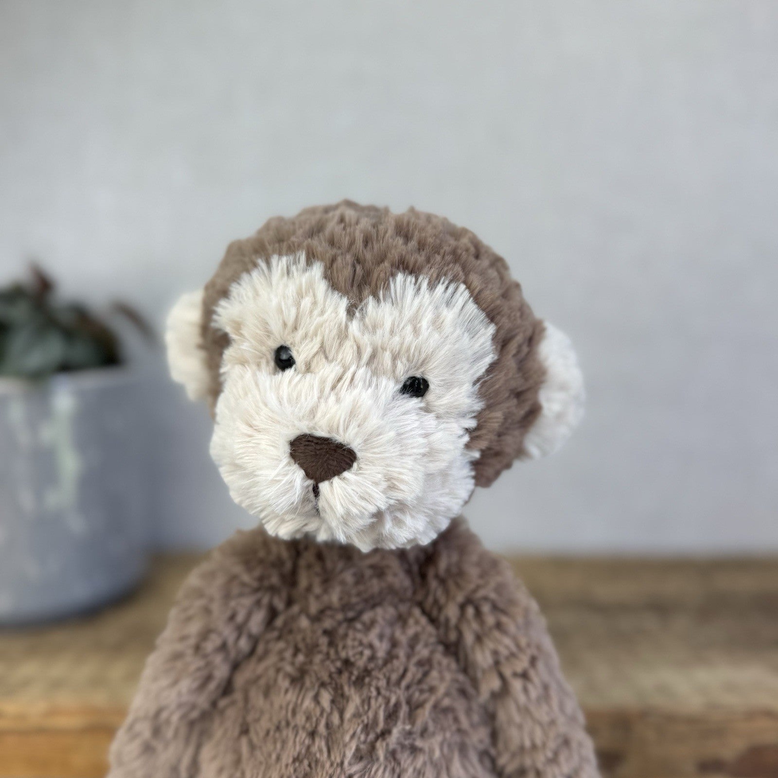 Jellycat Smuffle Monkey - Retired Beanie Monkey Light Brown 14" (#2)