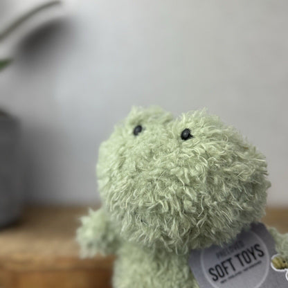 Jellycat Little Frog - Fluffy Little Frog - Light Gren Frog Plush Soft Toy Small