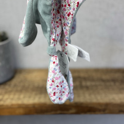 JoJo Maman Bebe Grey Mouse Comforter - Pink/Grey Mouse Comfort Tag Blanket NWOT 