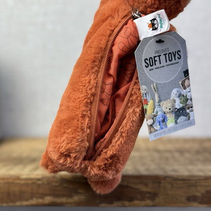 Jellycat Bashful Fox Pencil Case - Orange Fox Pencil Case Retired Small 8"