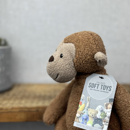 Jellycat Pelhamby Monkey - Medium Monkey Rare Retired Jellycat 12”