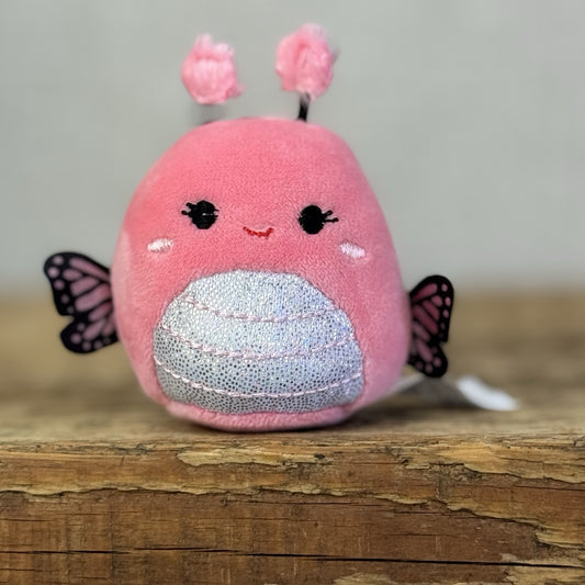 Squishmallow Squishville - Adreina Pink Mini Butterfly Tiny (Multi Buy Discount)