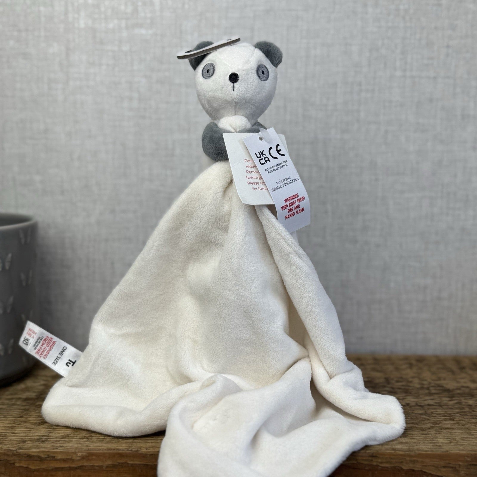 TU Panda Soother Comforter Neutral BNWT