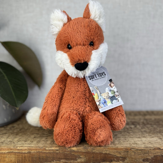 Jellycat Medium Bashful Fox Cub - Orange Fox Beanie Plush Retired 12” (#2)