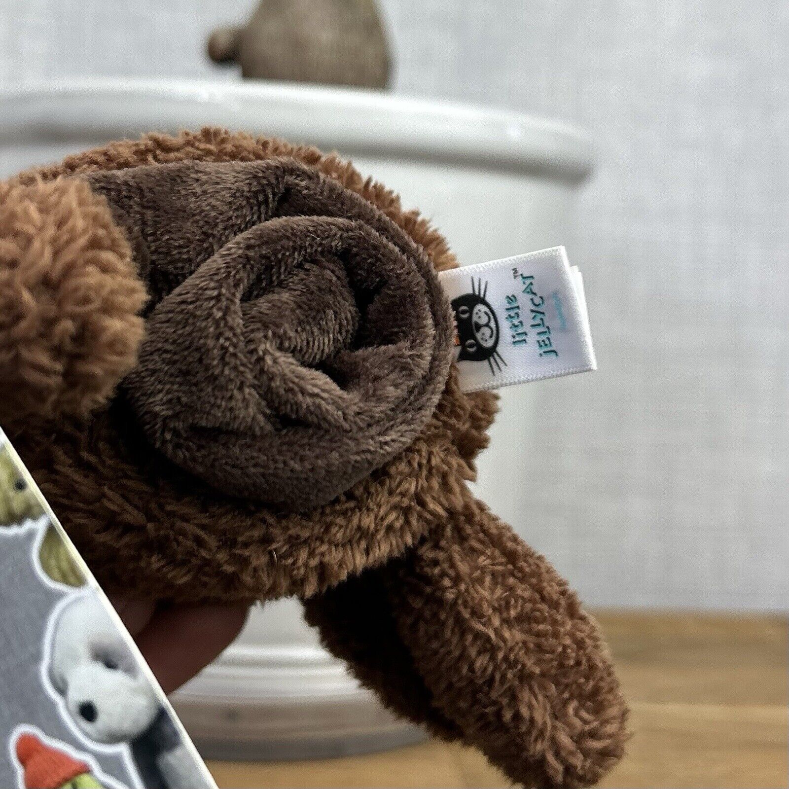 Jellycat Nugget Monkey Soother - Roll Up Monkey Baby Comfort Blanket Soft Toy