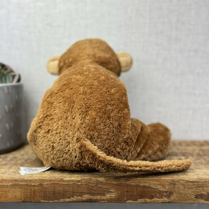 Marks & Spencers Large Plush Soft Toy Vintage Monkey Beanie M&S 8339249