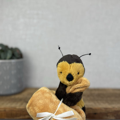Jellycat Bashful Bee Soother - Bumble Bee Comforter Neutral Baby Gift NWOT 