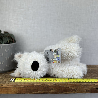 Jellycat Munro - Munro White Scottie Dog Soft Toy Beanie Retired 12”