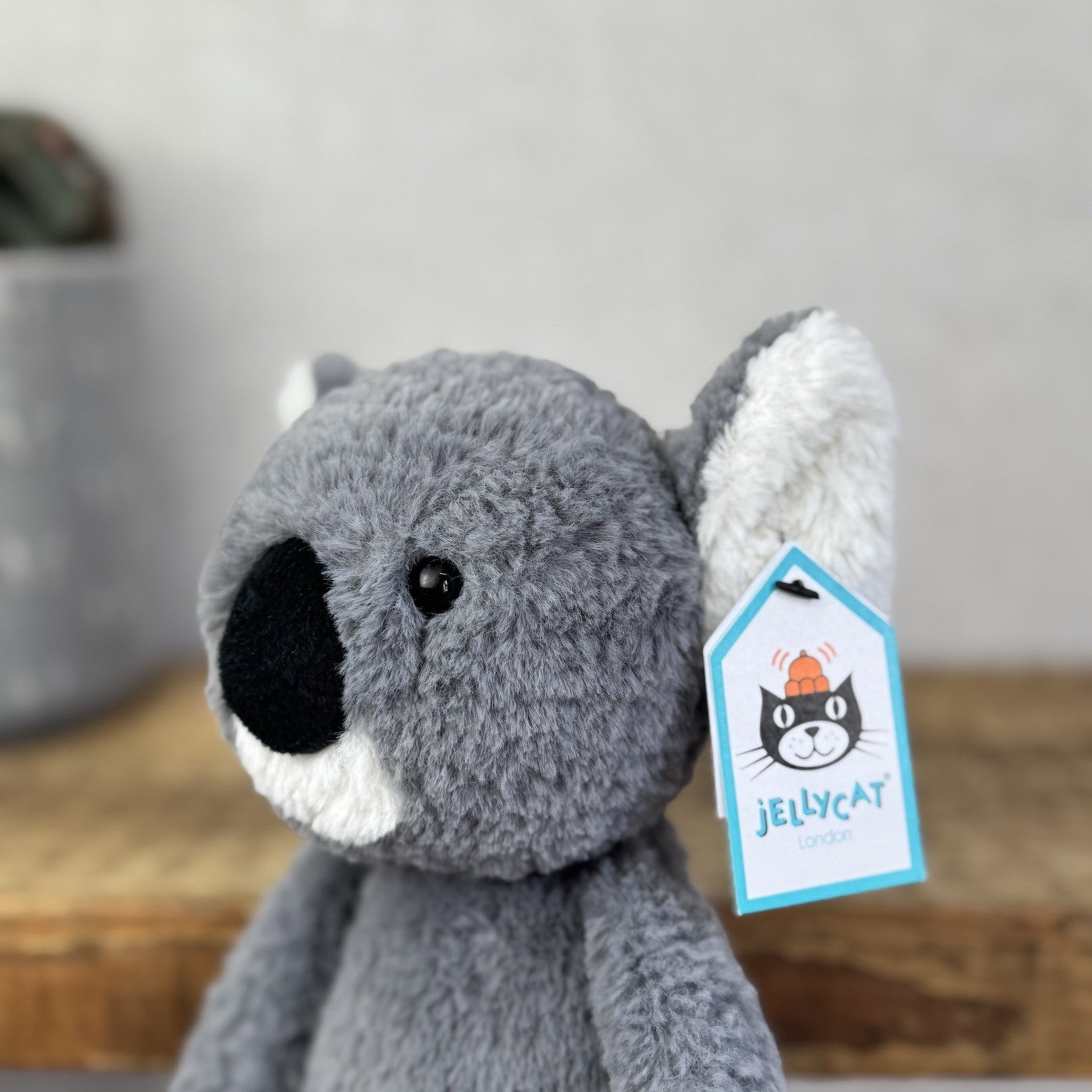 Jellycat Tumbletuft Koala - Grey Koala Bear Soft Toy Beanie Textured 8” New Tags