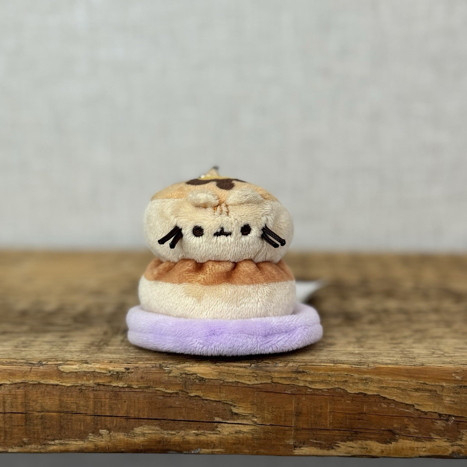 Gund Pusheen Cat - Breakfast Pancakes Blind Series Keychain Cute NWOT 3"