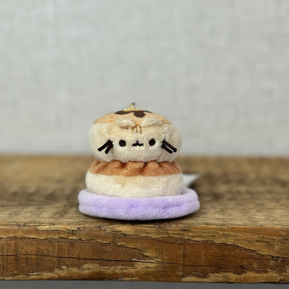 Gund Pusheen Cat - Breakfast Pancakes Blind Series Keychain Cute NWOT 3"