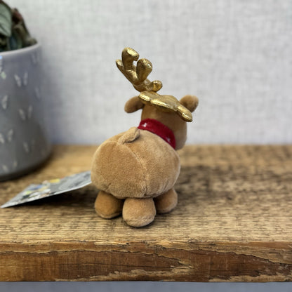 Whitard Of Chelsea Crazy Rudolf (Jellycat Collab) Mini Reindeer Beanie Plush 4"
