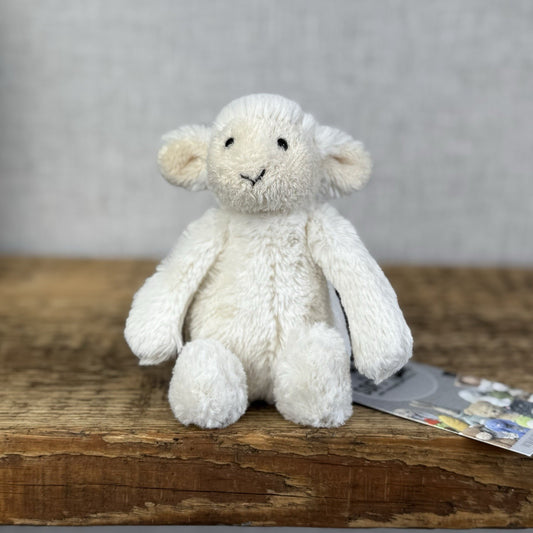 Jellycat Tiny Baby Bashful Lamb - Miniature Sheep Soft Toy Plush Retired 5"
