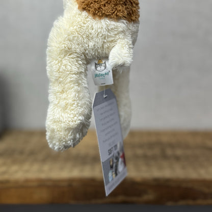 Jellycat Mish Mash Puppy Brown/Cream Laying Retired Puppy Dog Beanie 11"