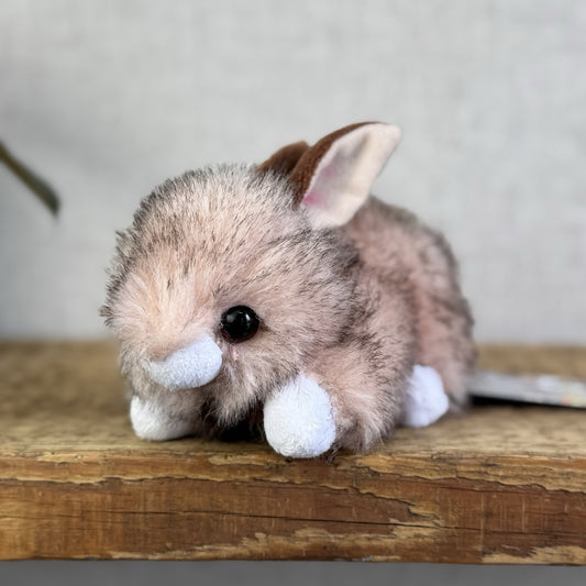 Ty Beanie Babies Buster the Rabbit - Little Brown/beige Fluffy Bunny Soft Toy 6”