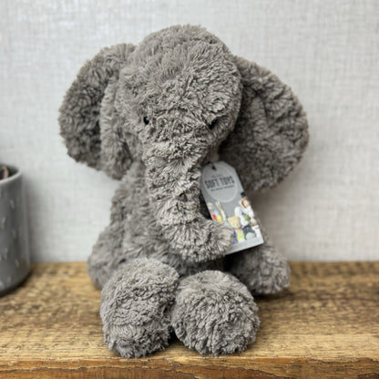 Jellycat Medium Mumble Elephant - Medium Dark Grey Jellycat Elephant 14"