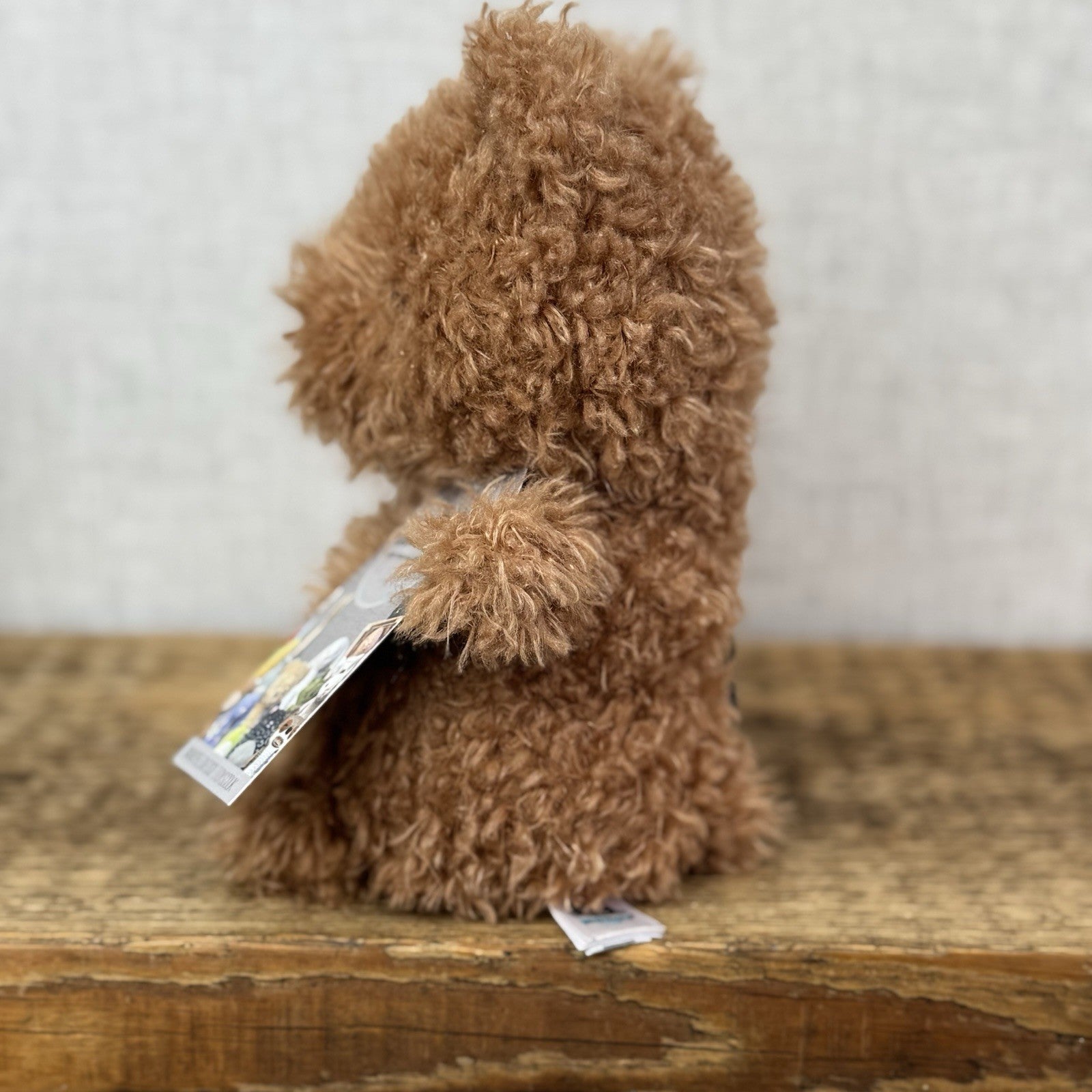 Jellycat Little Bear - Retired Brown Bear Curly Hair Beanie Soft Toy 7" 