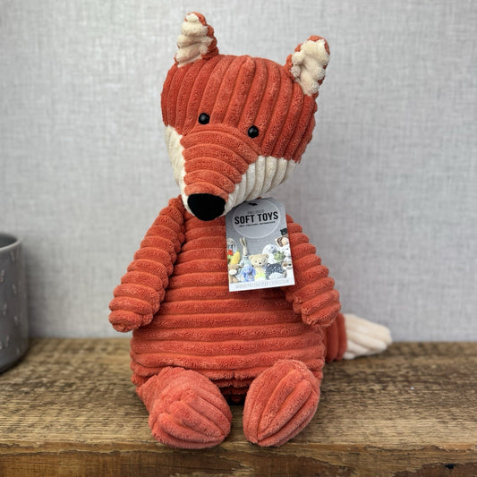 Jellycat Medium Cordy Roy Fox - Orange Corduroy Fox Plush Large Rare Retired 14"
