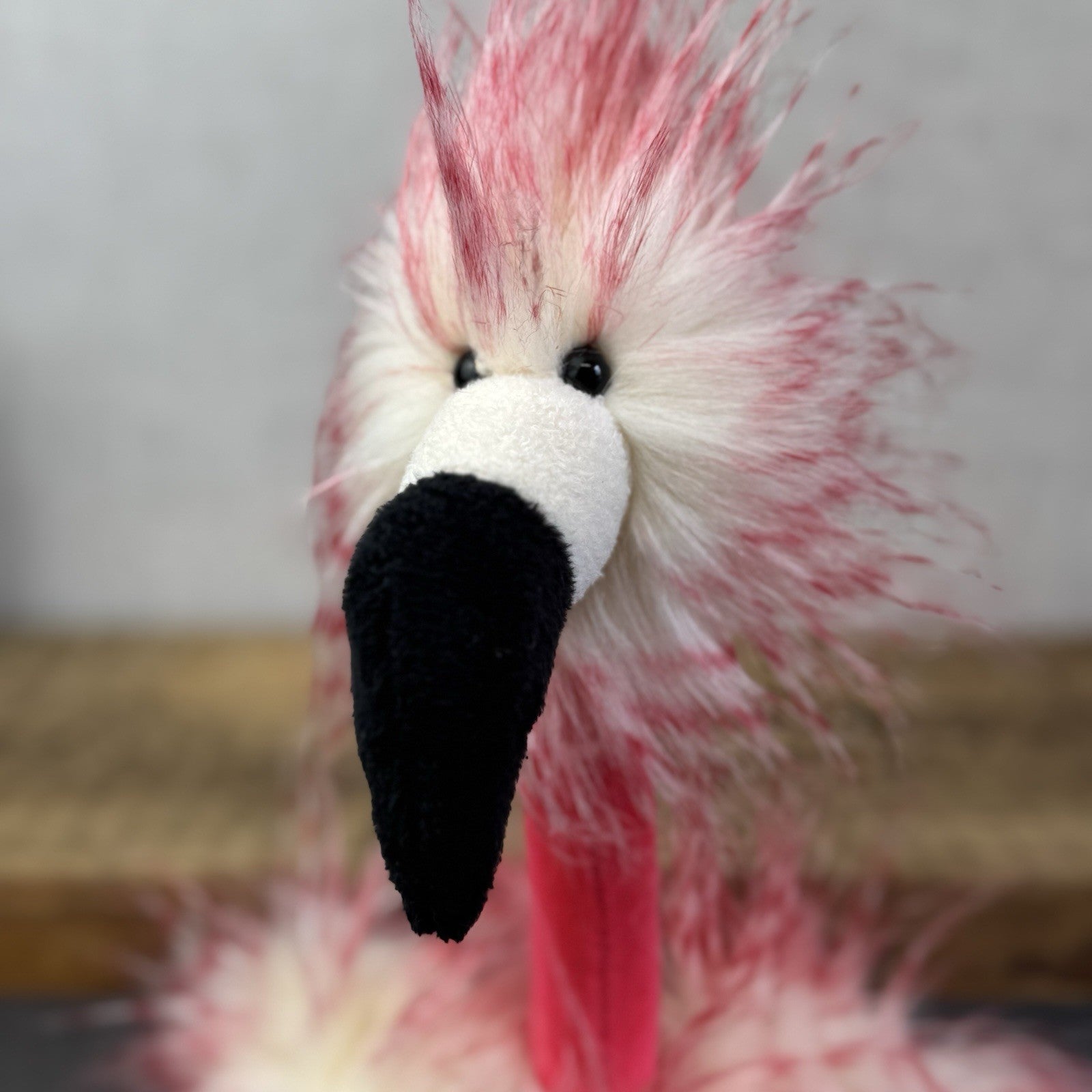 Jellycat Flora Flamingo - Large Fluffy Pink Bird Soft Toy Retired Rare 16"