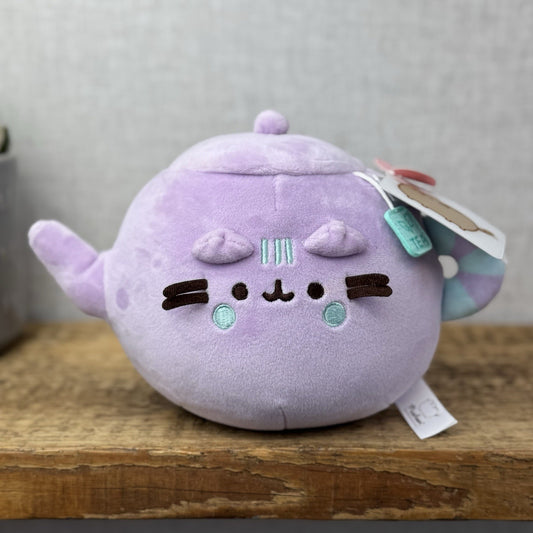Gund Pusheen Cat - Teapot Pusheen Soft Squishy Plush Toy Collectible New 8"