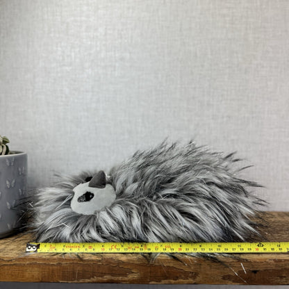 Jellycat Gloria Owl - Large Fluffy Owl Rare Retired Grey/Silver Sparkly Bird 12"