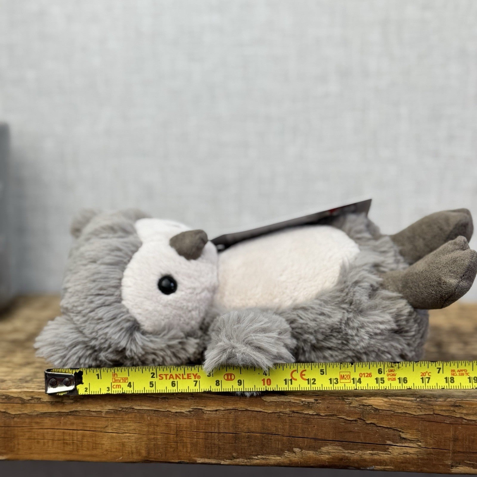Jellycat Willow Owl Small Retired Grey Fluffy Small Owl Beanie Retired 8”