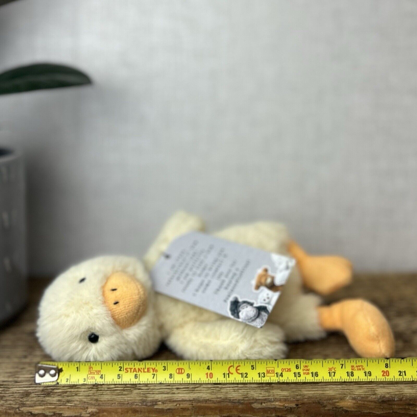 Jellycat Nibbles Chick - Small Fluffy Chick Soft Toy - Duckling Duck Jellycat 9"