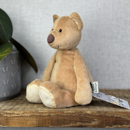 Jellycat JellyKitten Traditional Teddy Bear Beige Tan New Without Tags 12” Rare