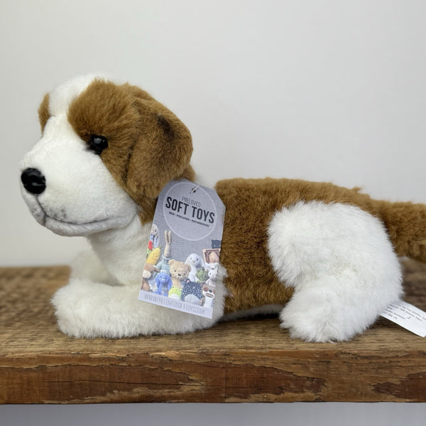 E&J classic St Bernard Puppy Dog - Vintage Dog Soft Toy Realistic Life Like Dog
