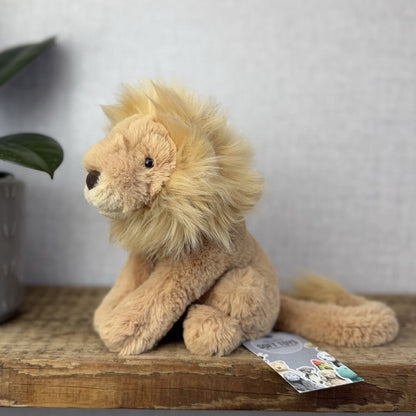 Jellycat Leonardo Lion Small Cat Long Tail - Sitting Jellycat Lion Small 7”