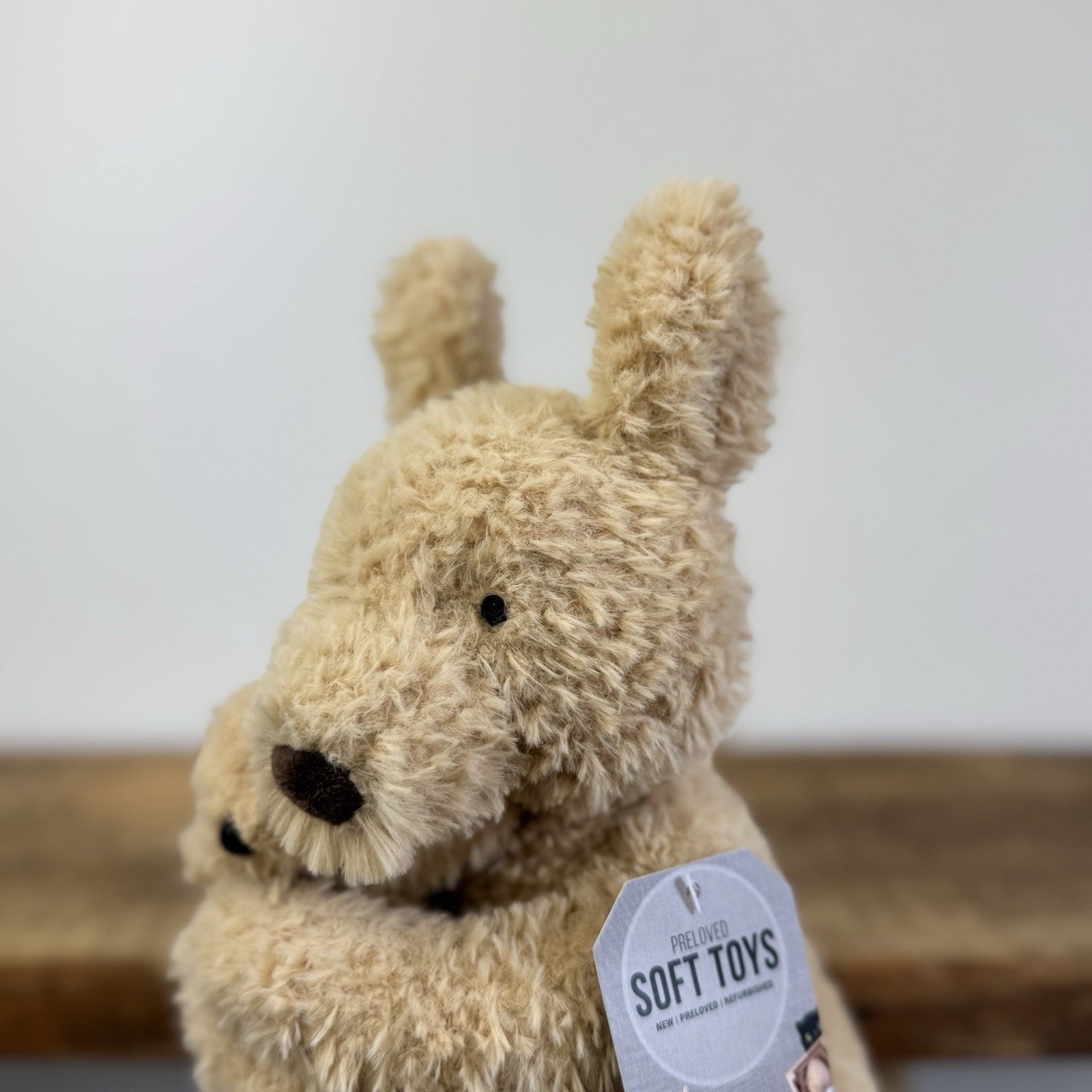 Jellycat Huddles Kangeroo - Kangeroo With Baby Soft Toy NWOT 12"