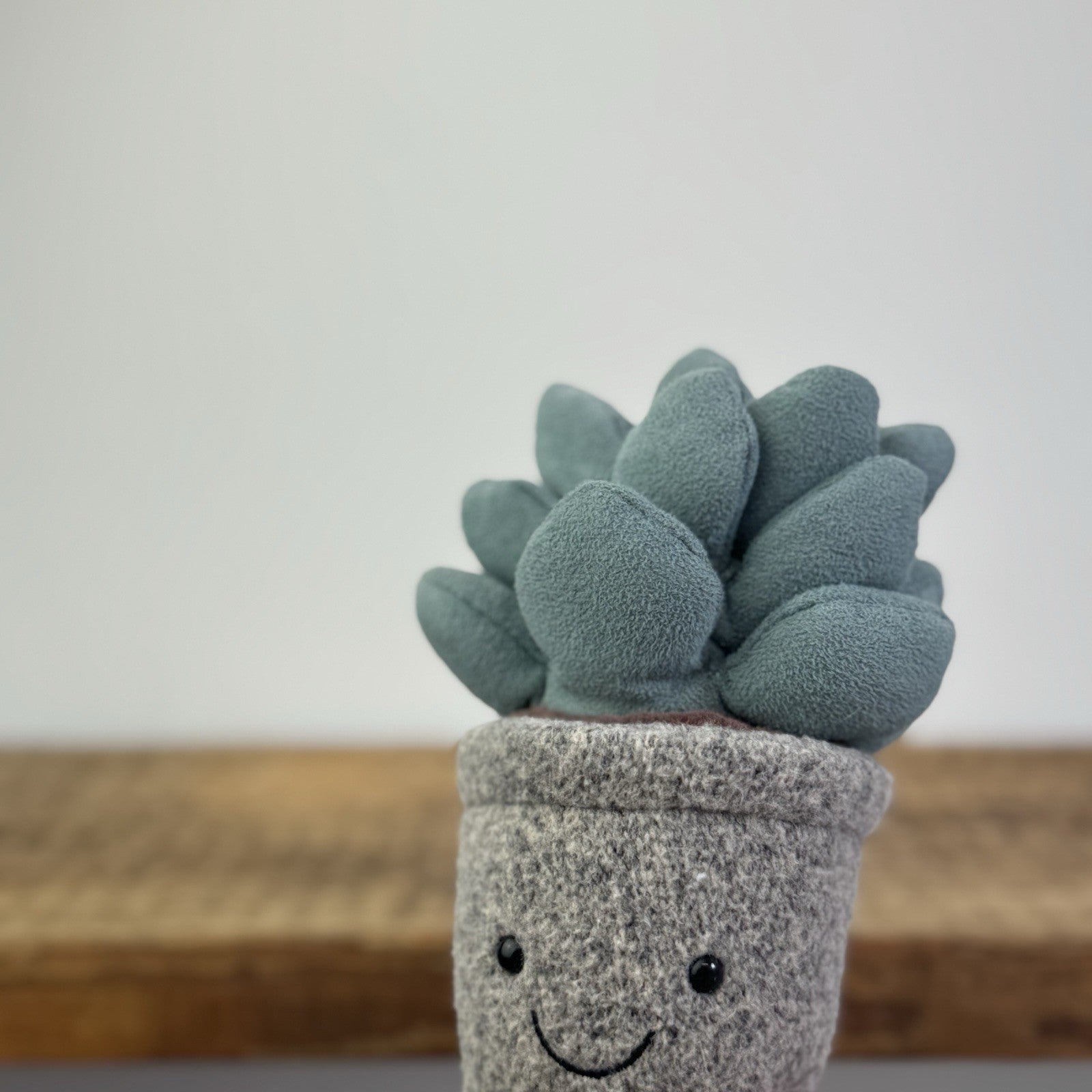 Jellycat Succulent Azuilita - Partial Paper Tag - Potted Succelent Beanie Plush 