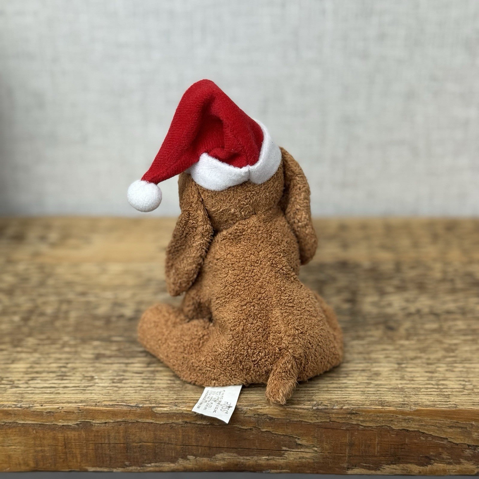 Russ Berrie Luv Pets Christmas Pup - Soft Toy With Christmas Hat Festive Beanie