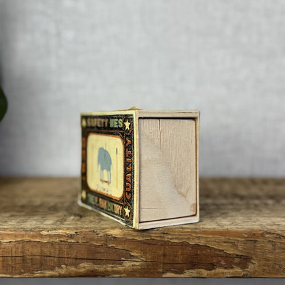 Maileg St Louis Matchbox Mouse - Wooden Matchbox Vintage Rare (Damage Matchbox)