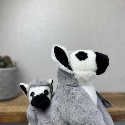 Ark Toys Premier Ring Tailed Lemur Soft Toy With Baby Lemur On Back - NWOT