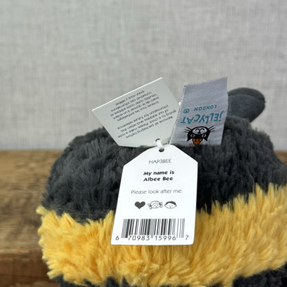 Jellycat Albee Bee - Small Bumble Bee Beanie Plush New With Tags 6"